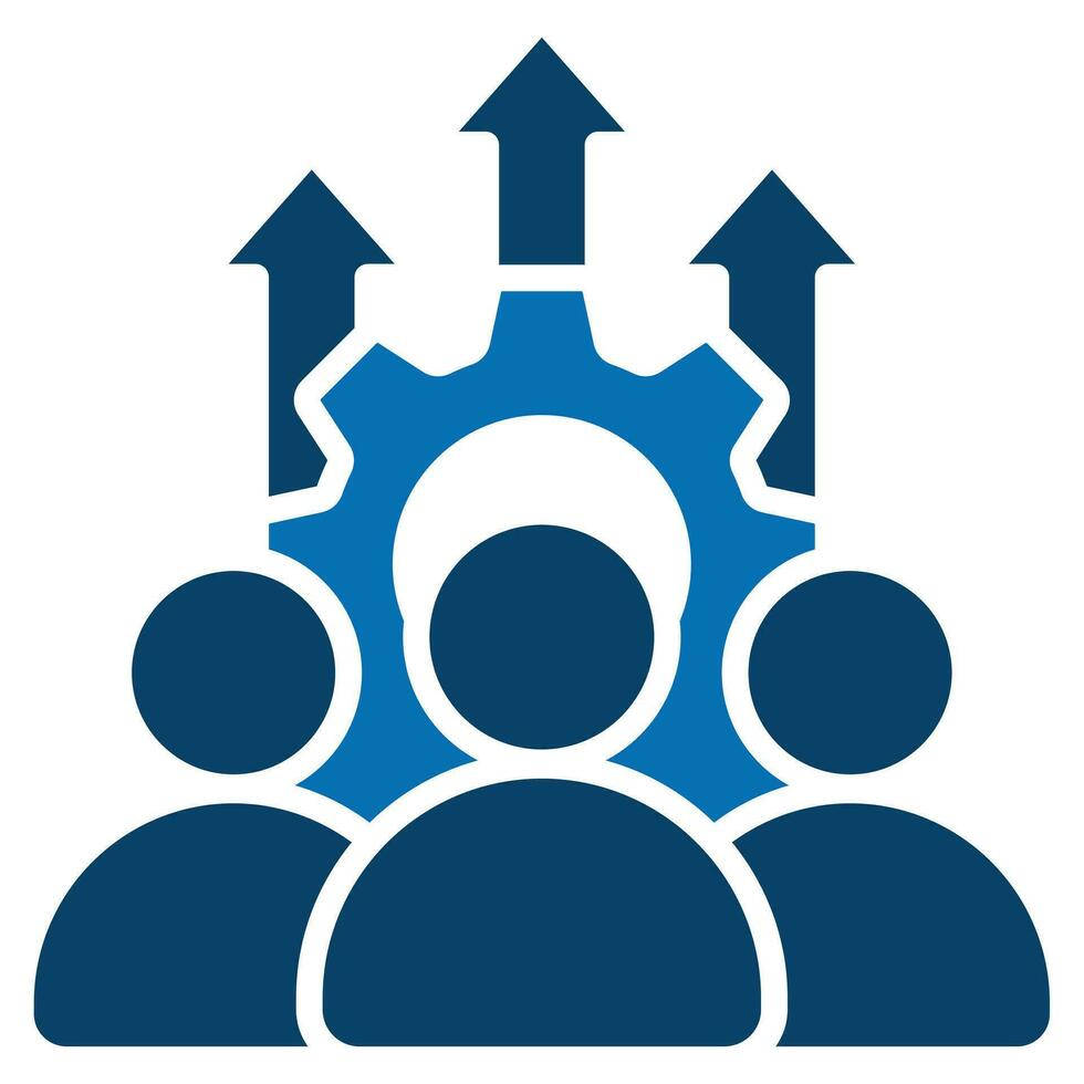 Team Effectiveness icon line vector illustration