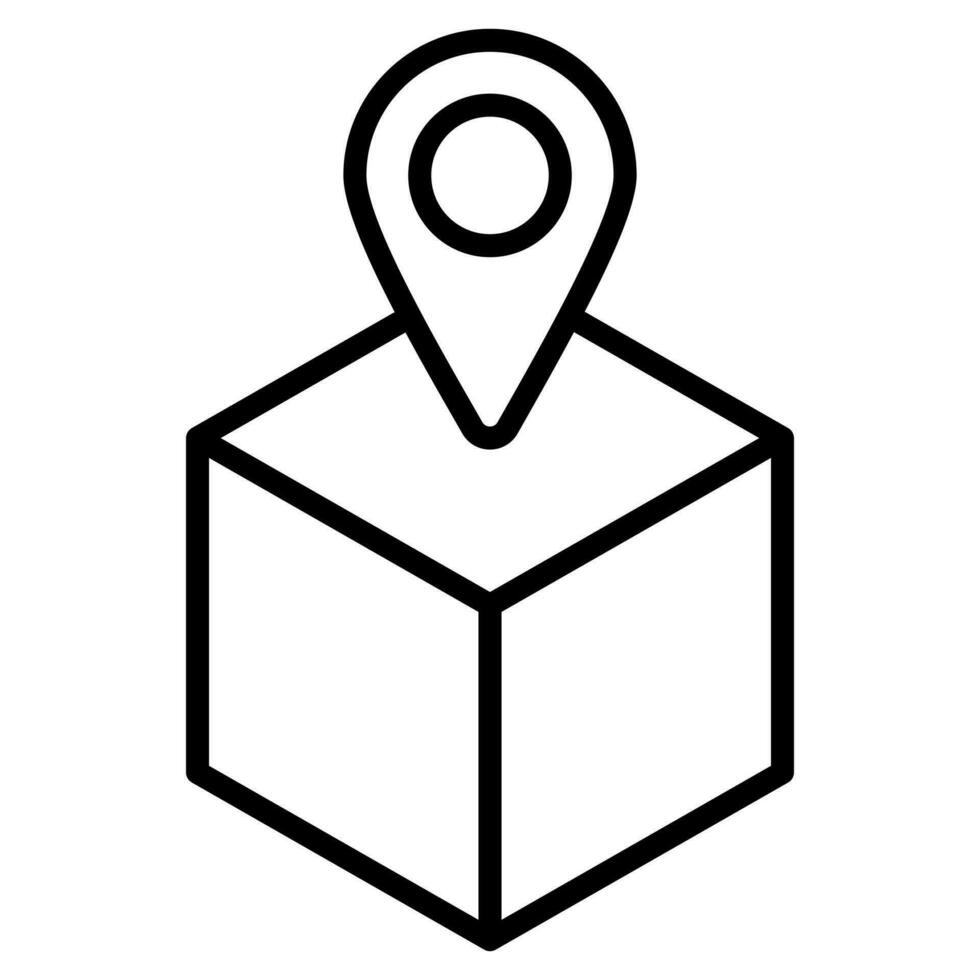 Spatial Mapping icon line vector illustration