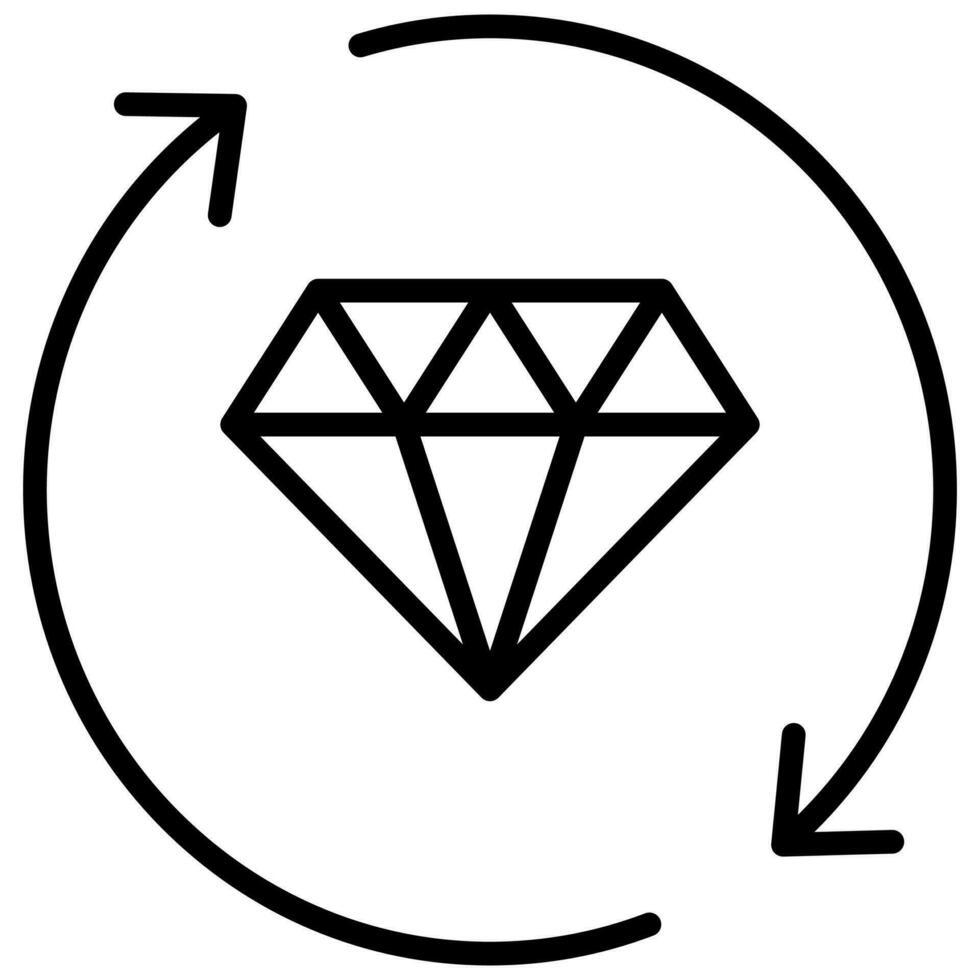 Value Stream icon line vector illustration