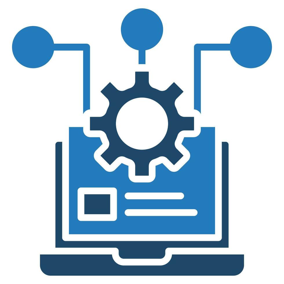 Analytics Platform icon line vector illustration