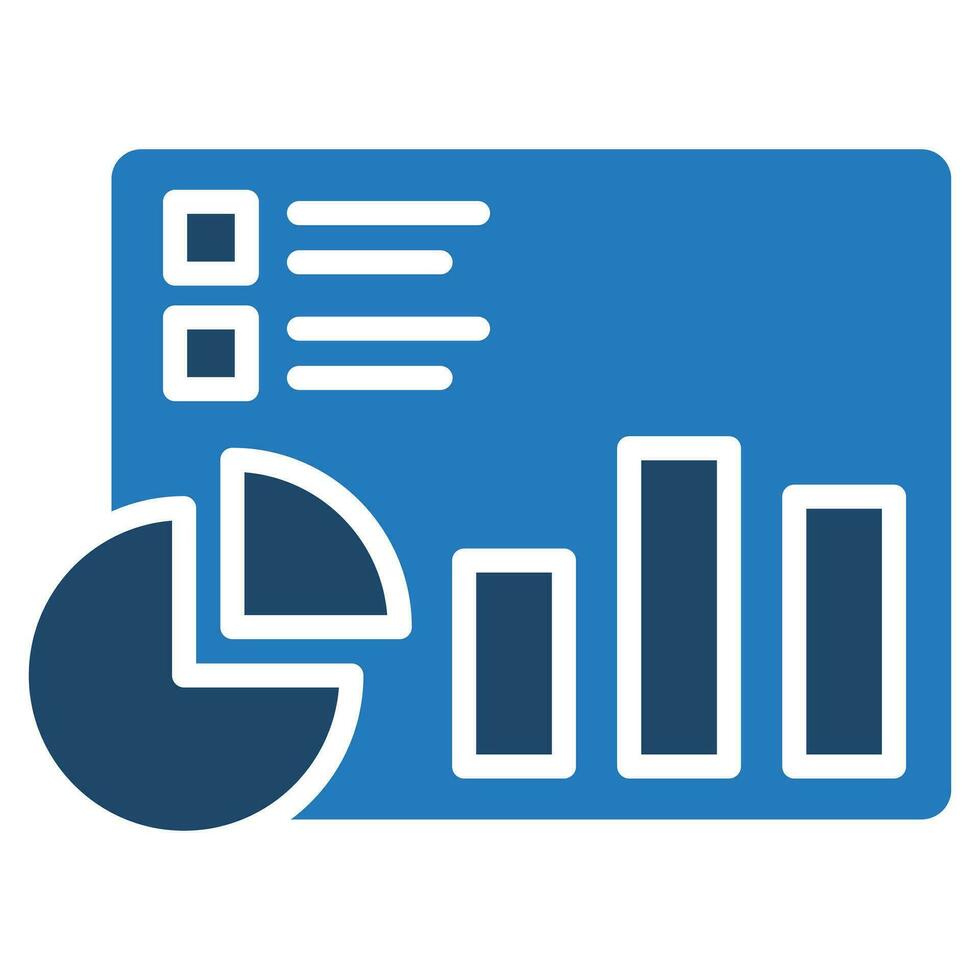 Analytics Dashboard icon line vector illustration