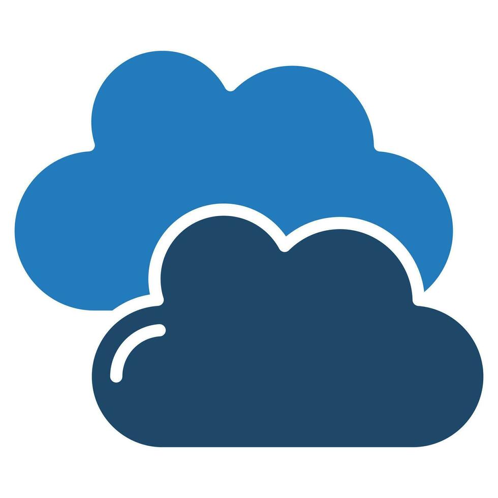 Cloud App icon line vector illustration