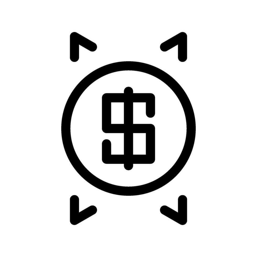 Dollar Icon Vector Symbol Design Illustration