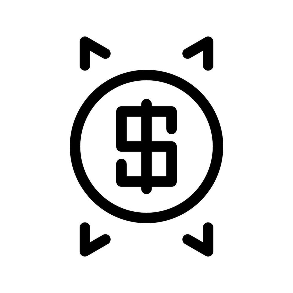 Dollar Icon Vector Symbol Design Illustration