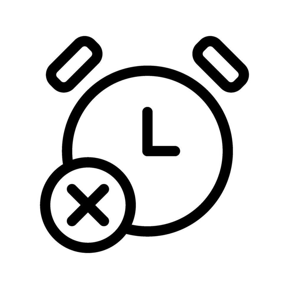 alarma apagado icono vector símbolo diseño ilustración