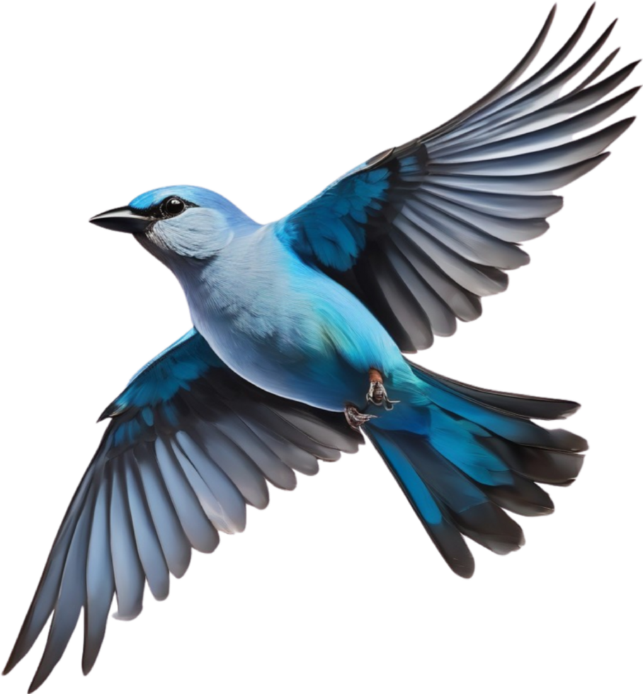 AI generated A Colorful painting of Blue-gray Tanager bird. AI-generated. png