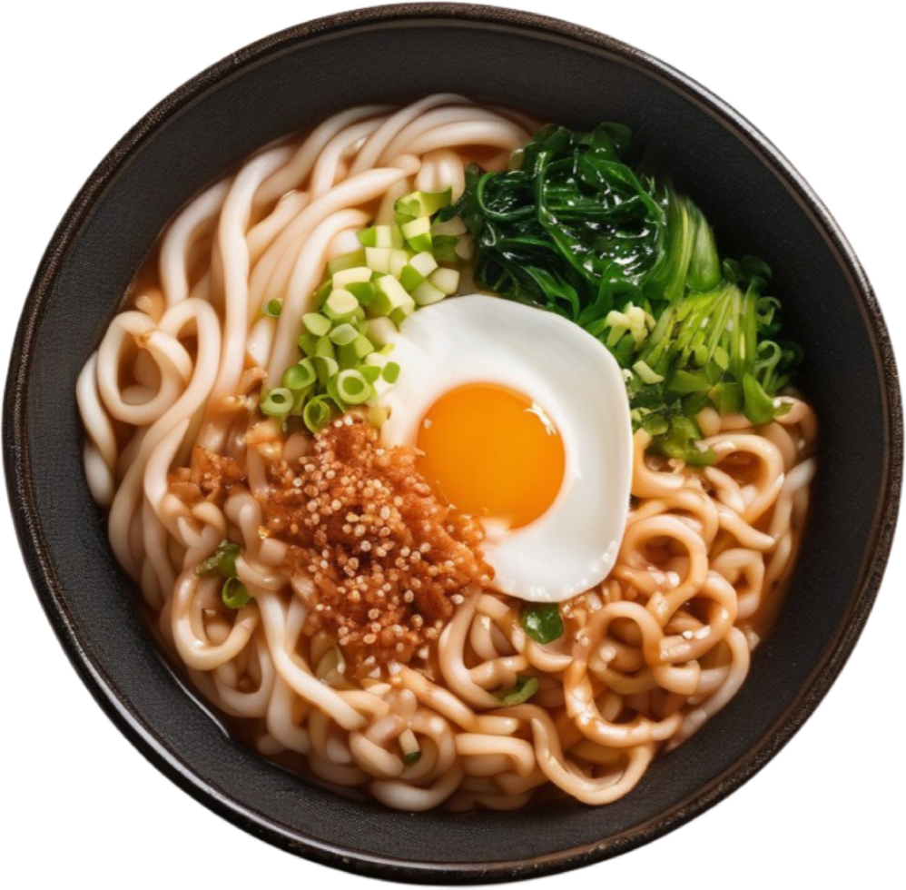 ai gerado fechar-se foto do udon Comida. gerado por ai. png