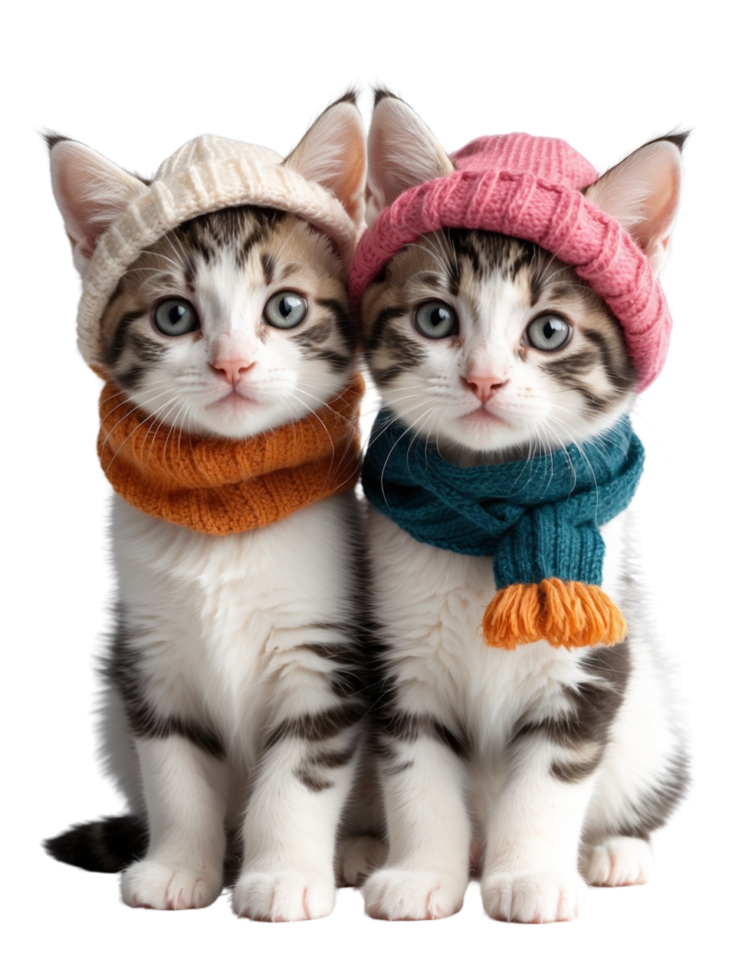 AI generated A close-up image of a cute kitten. Ai-generated. png