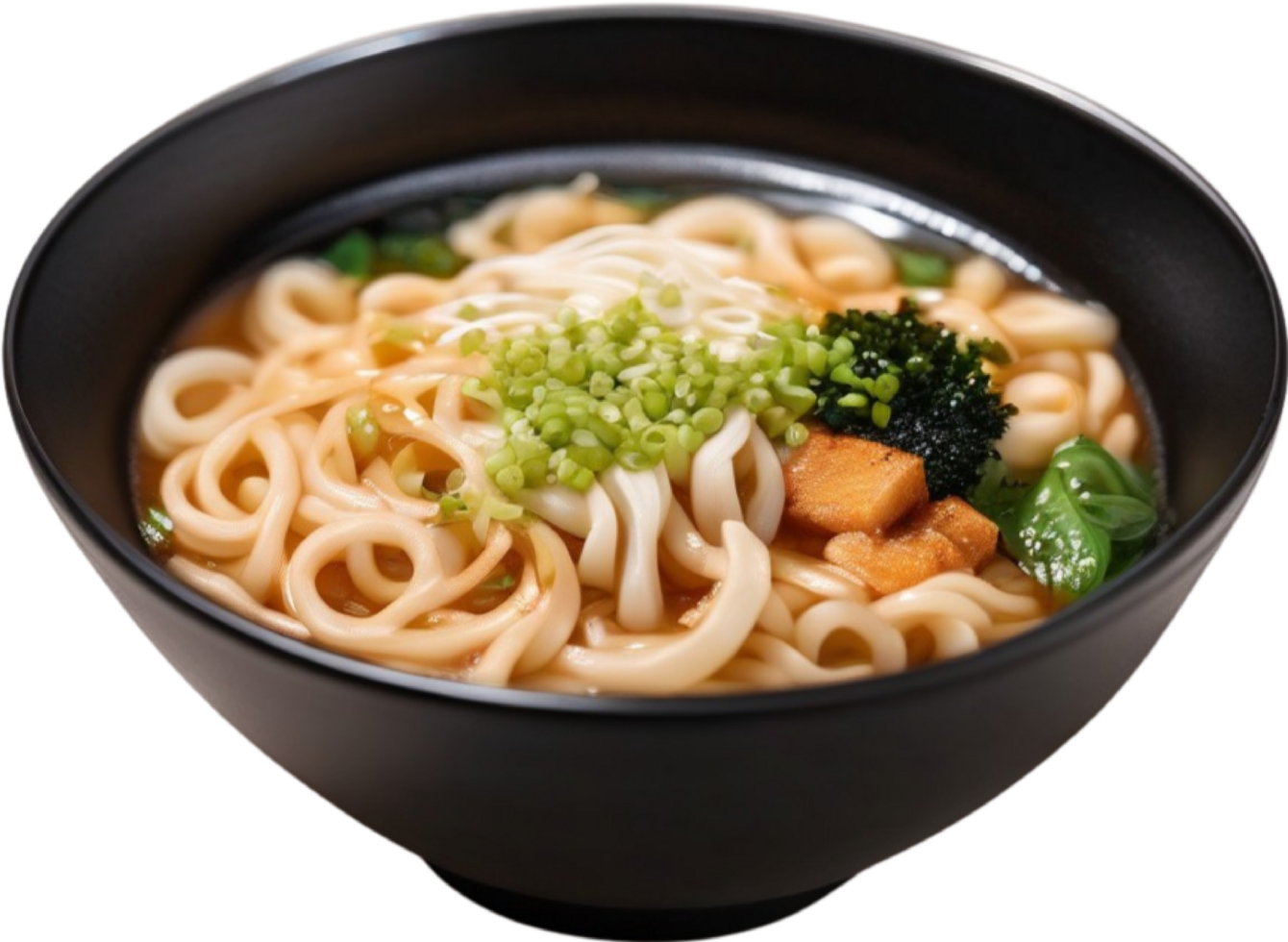 ai gegenereerd detailopname foto van udon voedsel. ai-gegenereerd. png