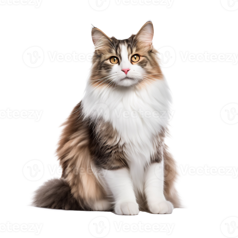 AI generated Napoleon Cat isolated on png background