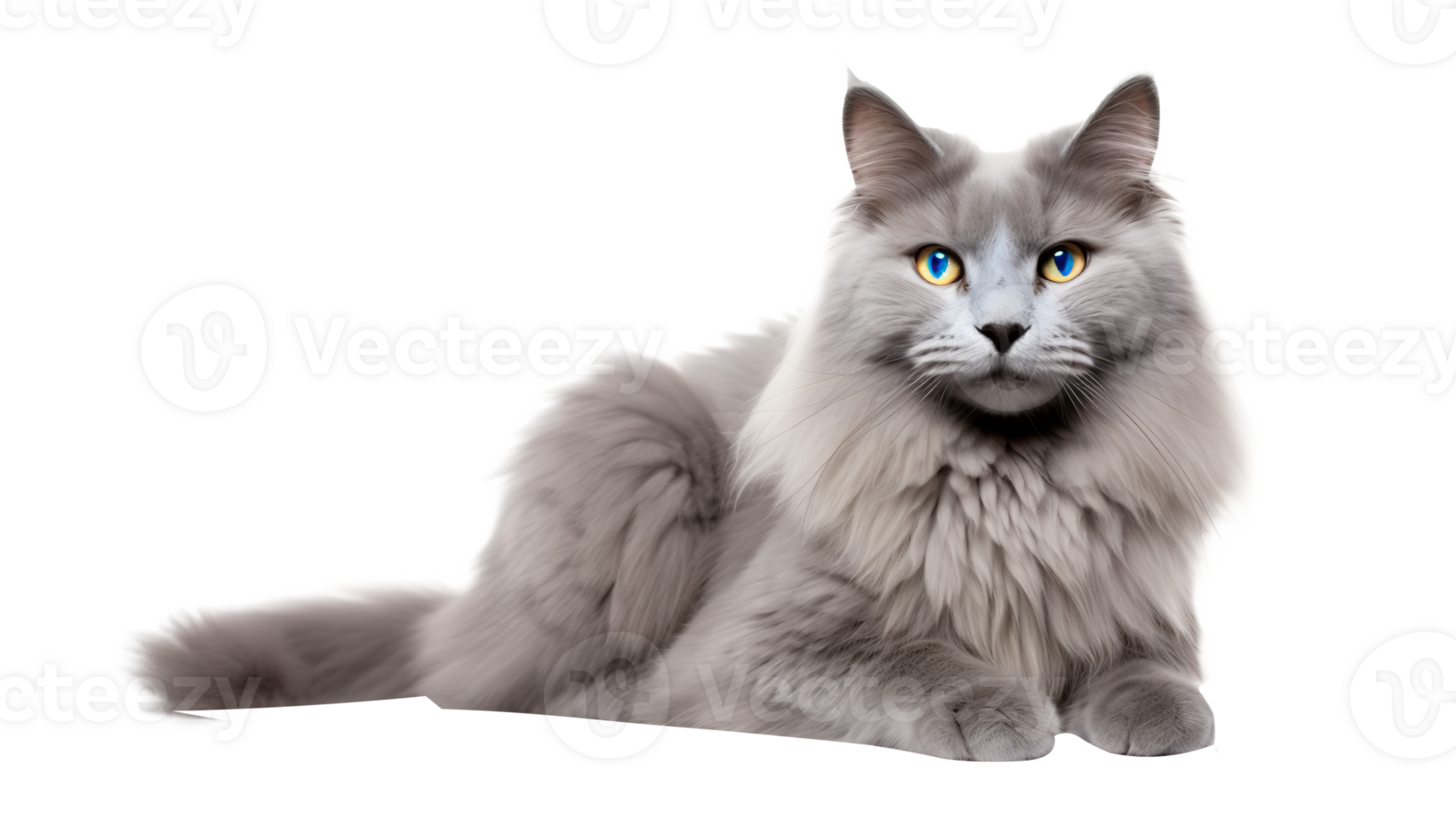 AI generated Napoleon Cat isolated on png background