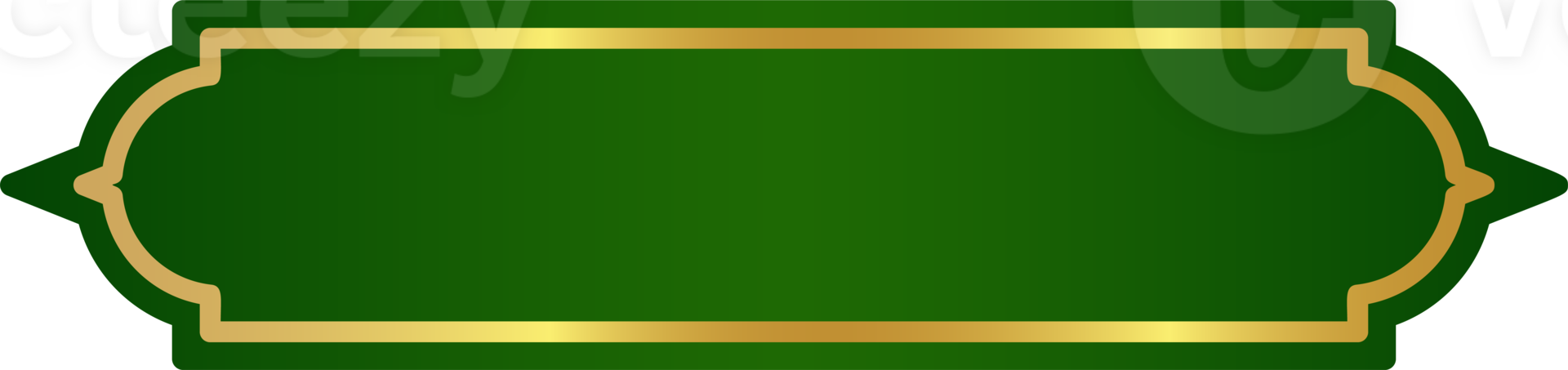 islamico Ramadan d'oro telaio. Arabo design con Turco ornamento e verde sfondo. arabesco nastro etichetta per etichetta bandiera e vendita volantino. png