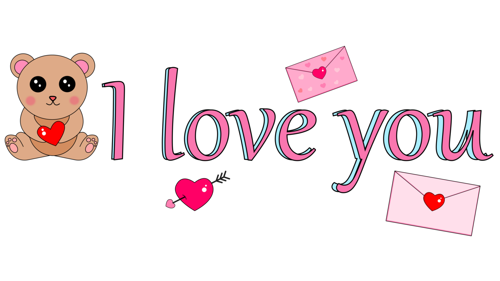 I Love You Valentine Card 35194225 Png