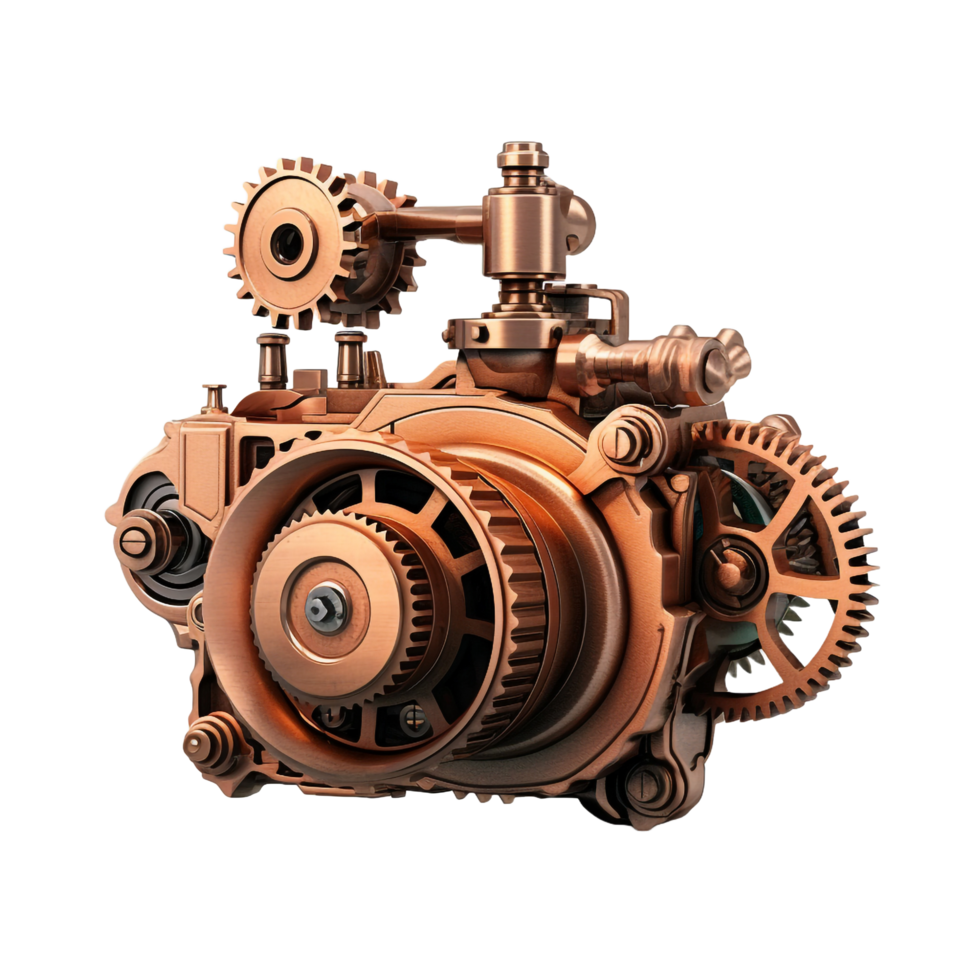 ai généré 3d style mécanique article png