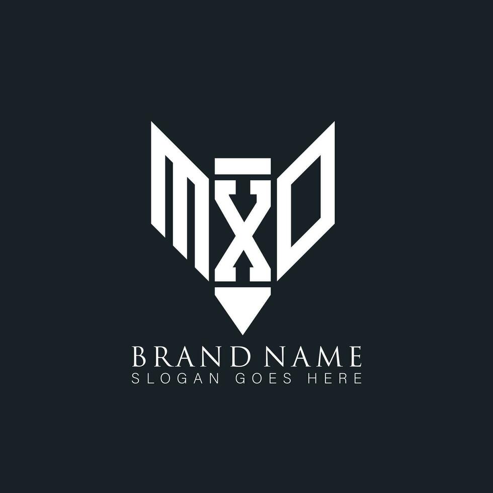 MXO abstract letter logo. MXO creative monogram initials letter logo concept. MXO Unique modern flat abstract vector letter logo design.