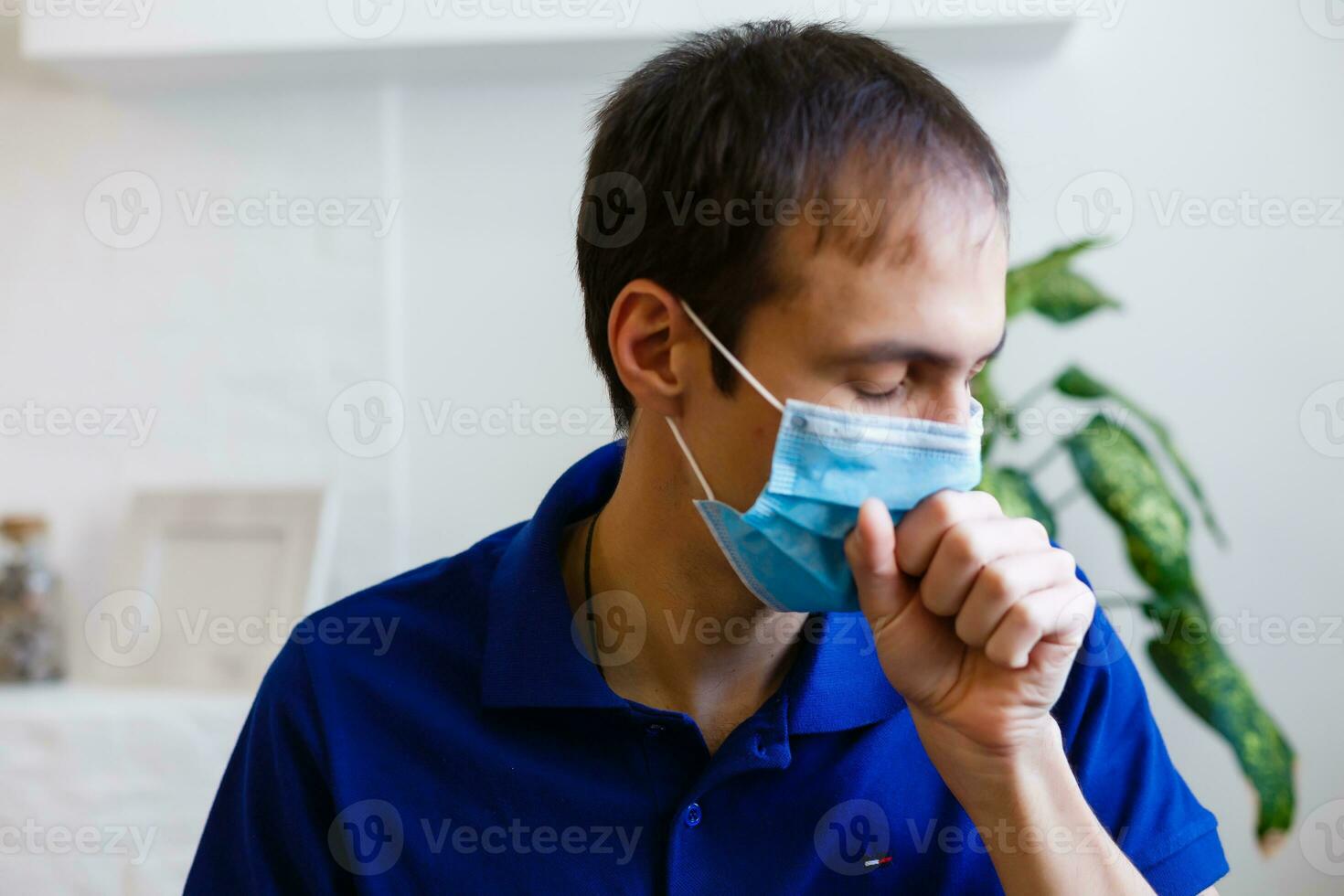 man wearing protective mask. coronavirus 2019-nCoV photo