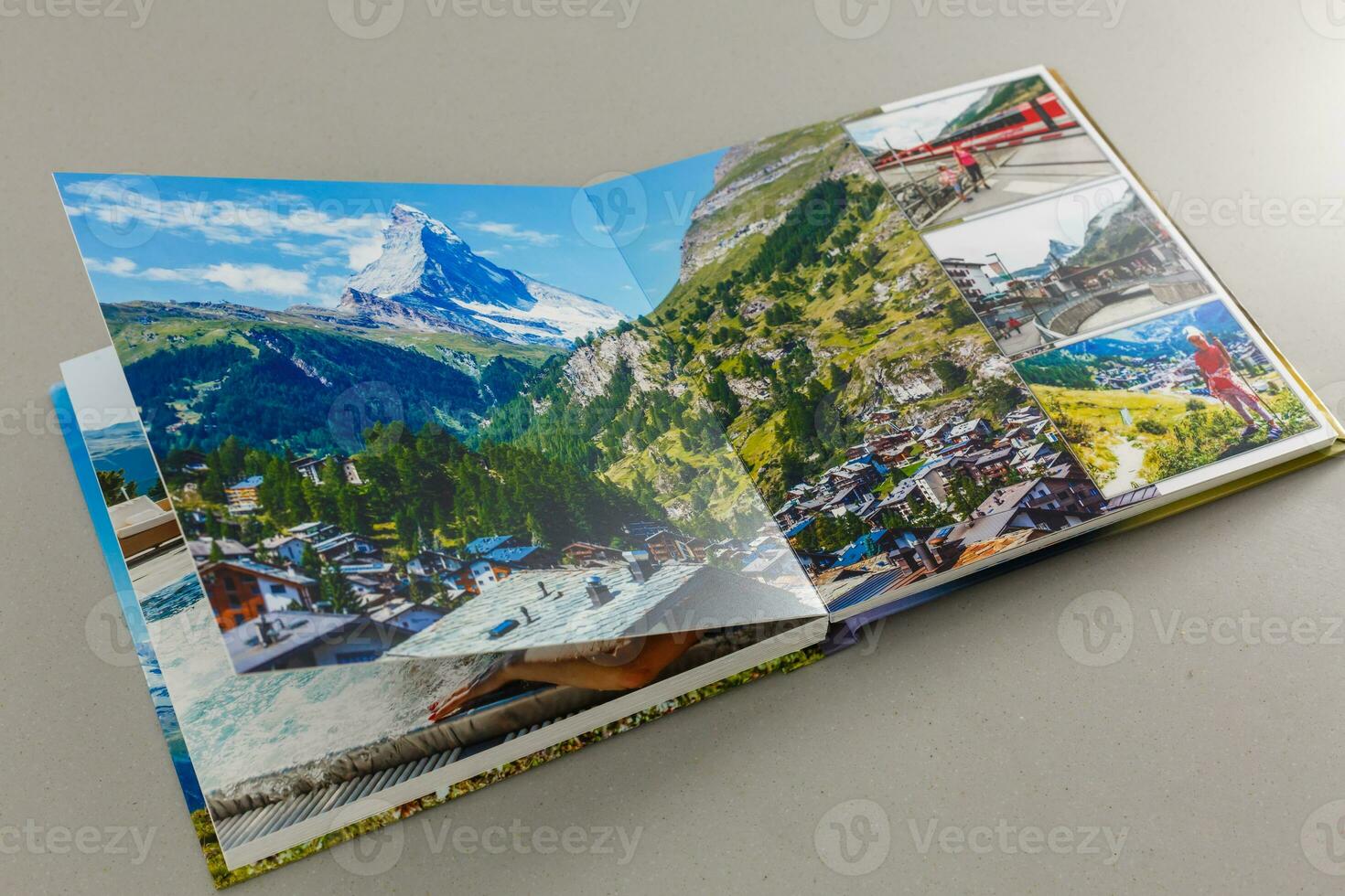 My Family Travel Photobook on a gray background photo
