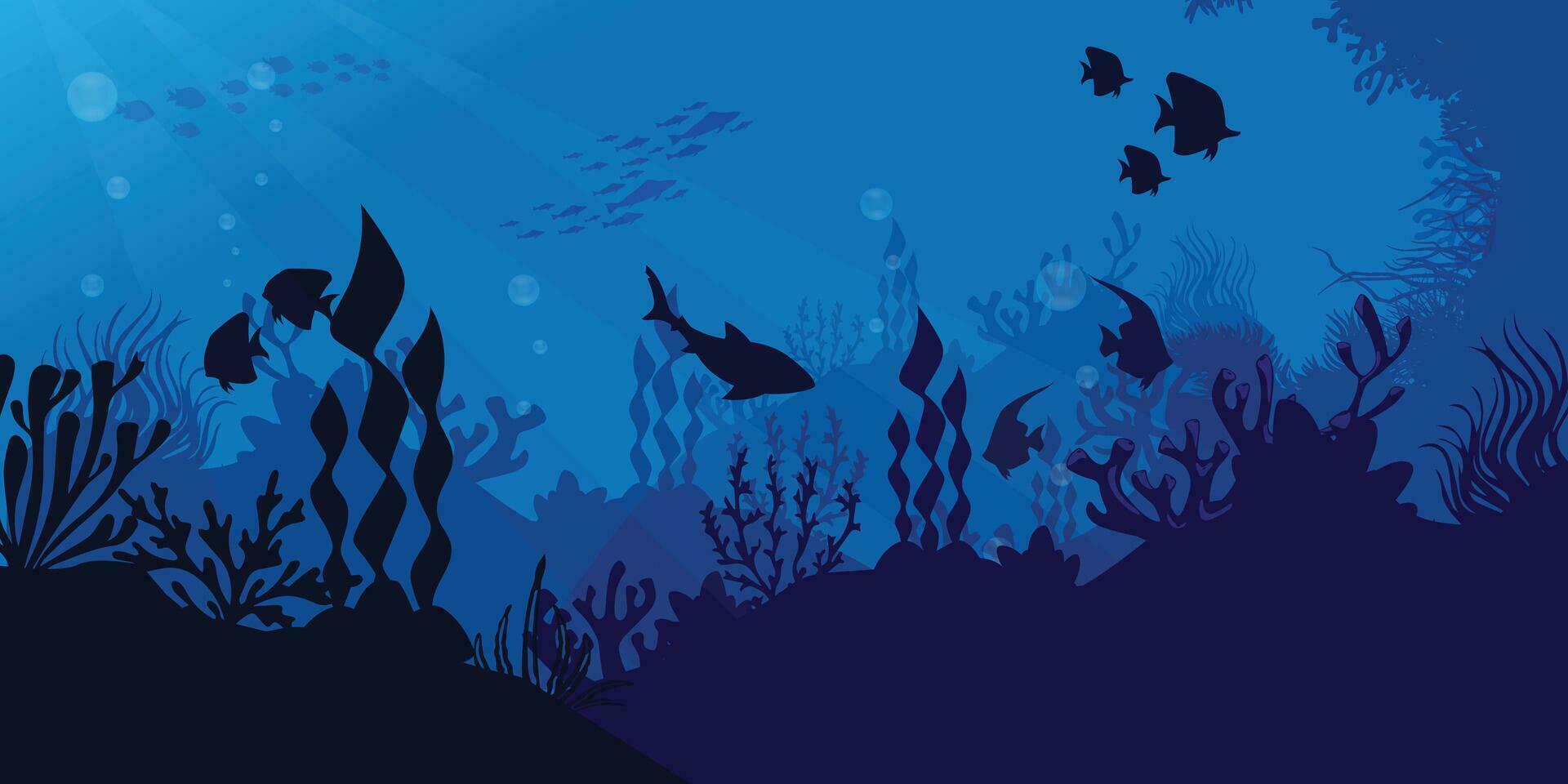 under water illustration vector