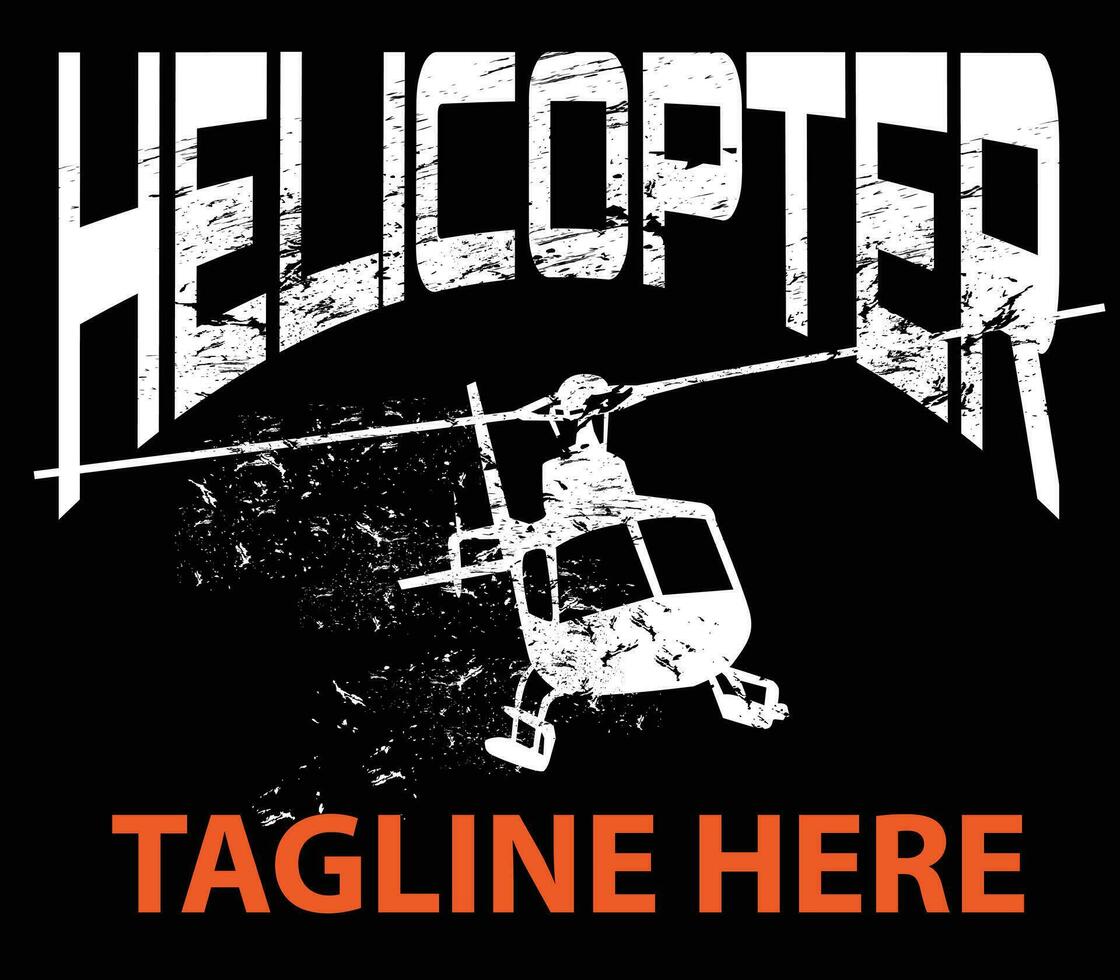 helicopter design illustration vector