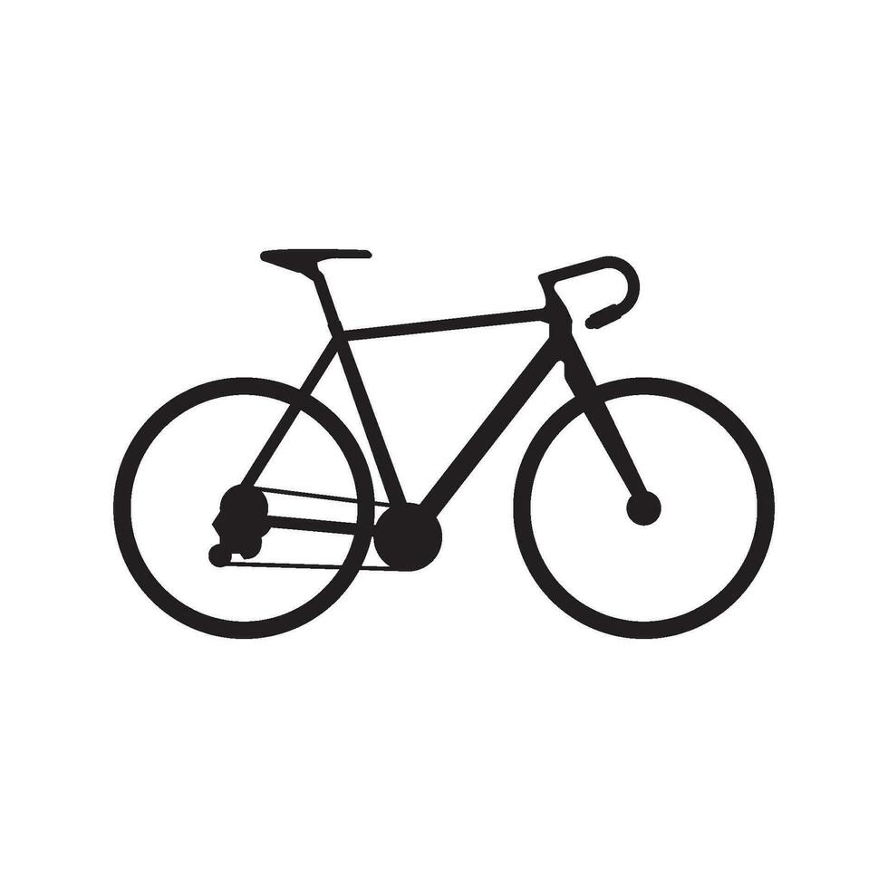 ciclocross bicicleta icono vector