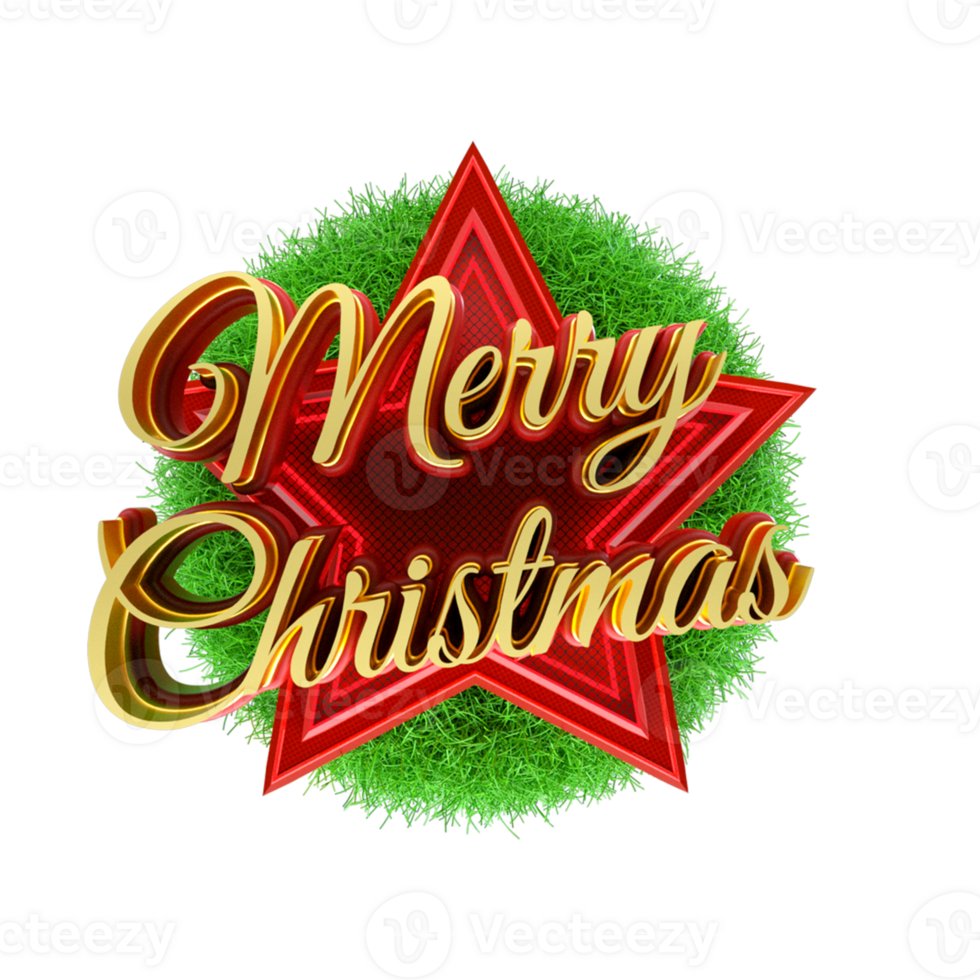 3d rendered object happy christmas png
