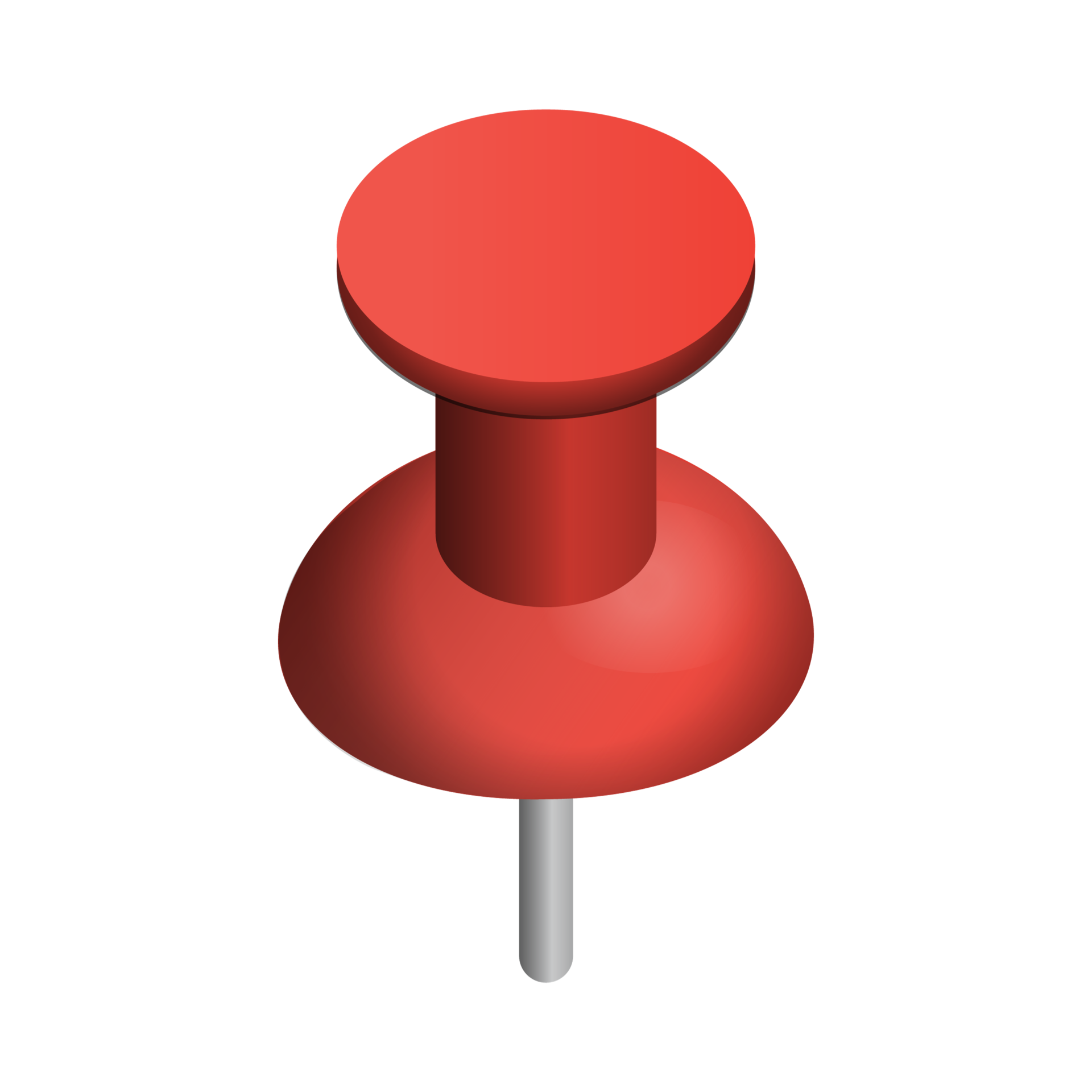 Red Push Pin 35195813 PNG