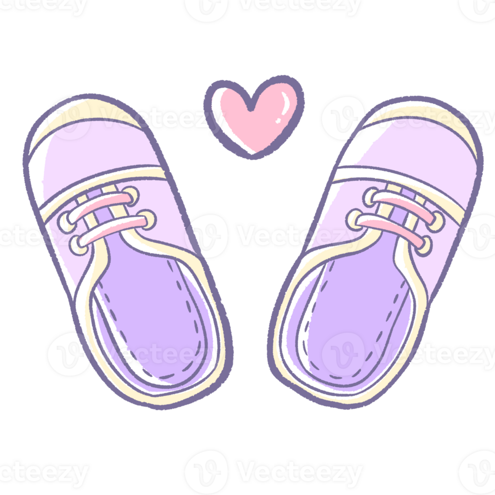 shoes with hearts on transparent background png