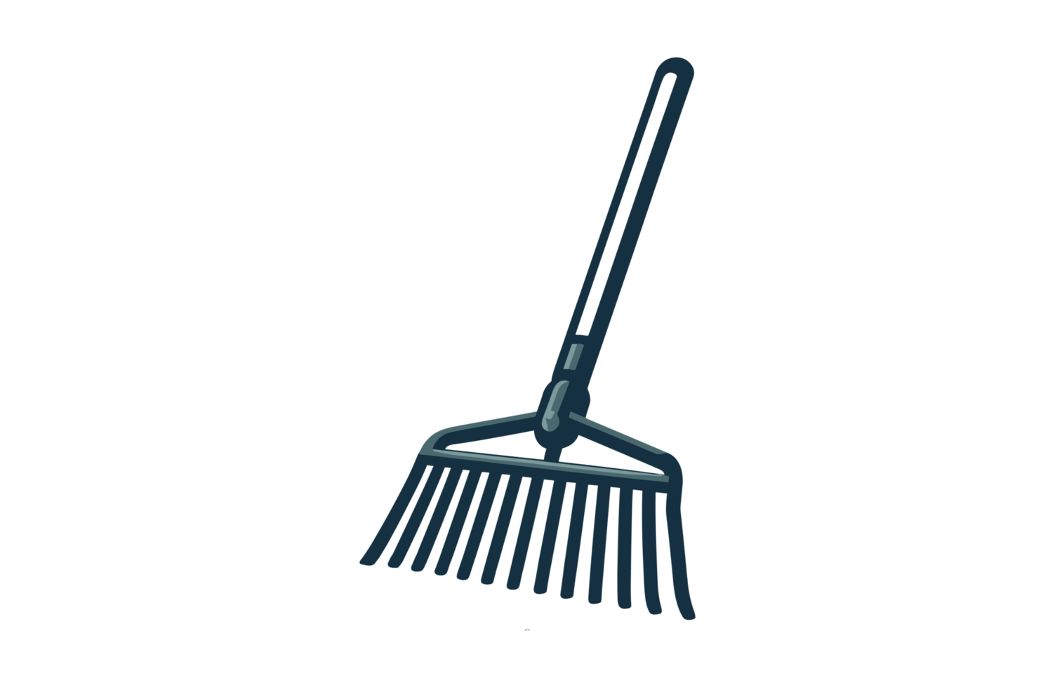 AI generated Rake farm tools illustration design or PNG