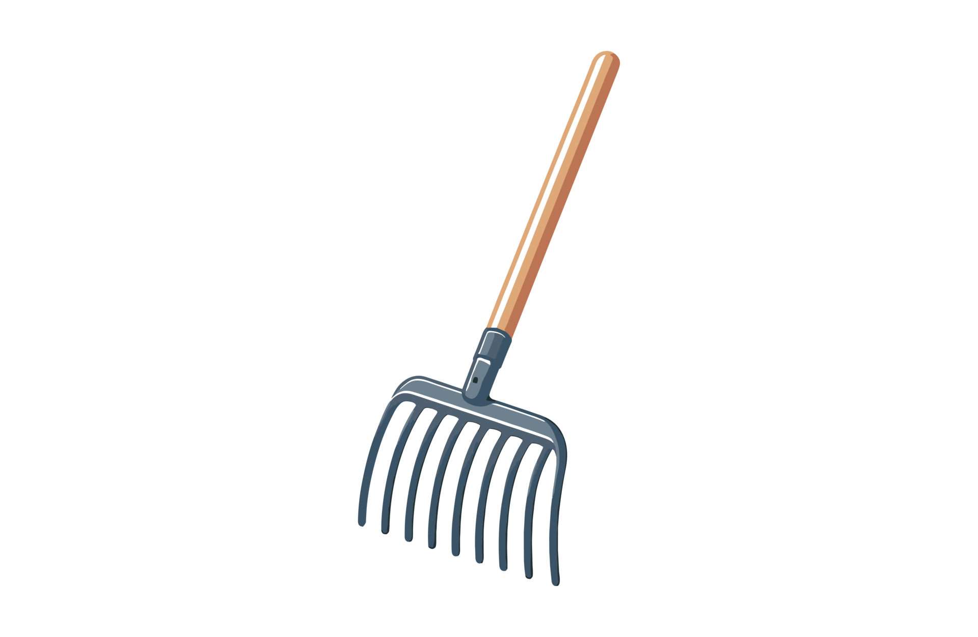 AI generated Rake farm tools illustration design or PNG 35196279 PNG