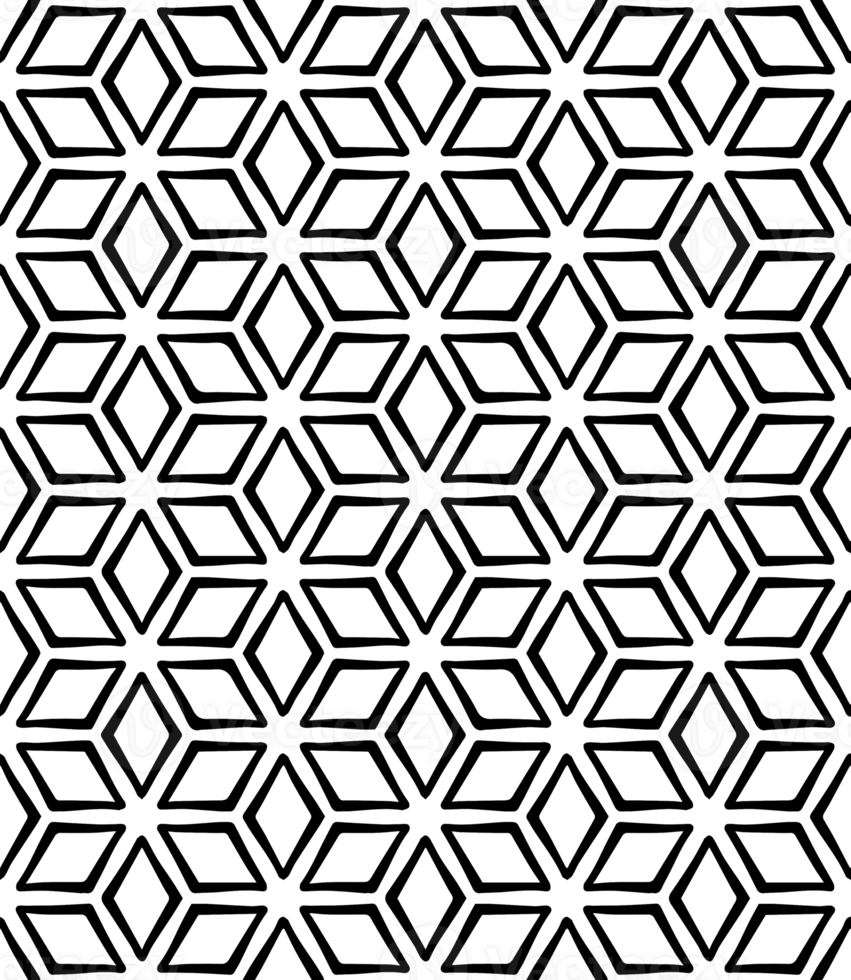 Black seamless abstract pattern. Overlay for background and backdrop. Ornamental design. PNG graphic illustration with transparent background.