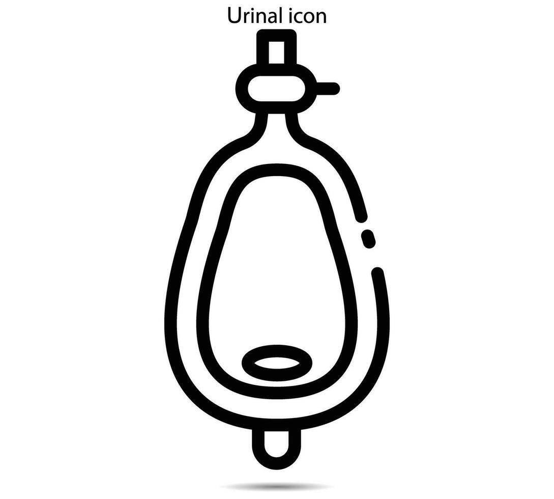 urinario icono, vector ilustración