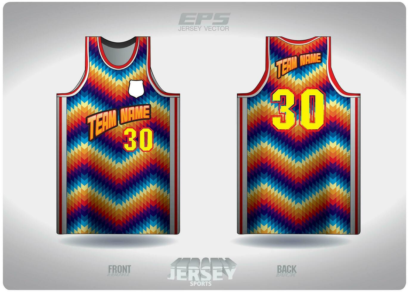 eps jersey Deportes camisa vector.arcoiris ondulado modelo diseño, ilustración, textil antecedentes para baloncesto camisa Deportes camiseta, baloncesto jersey camisa vector