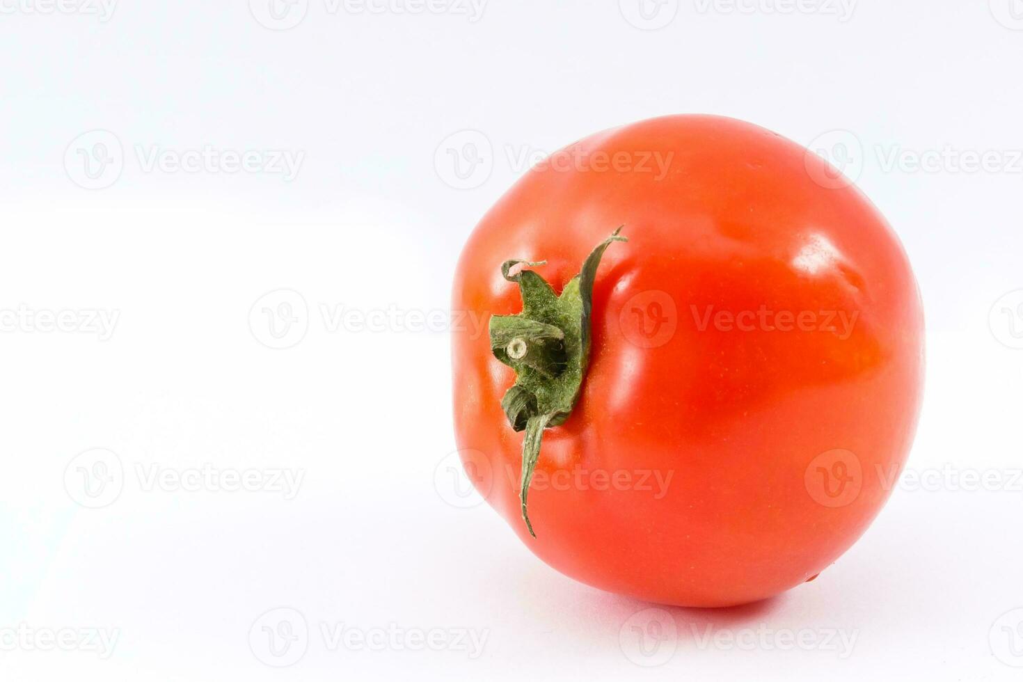 red ripe tomatoes isolated on white background photo