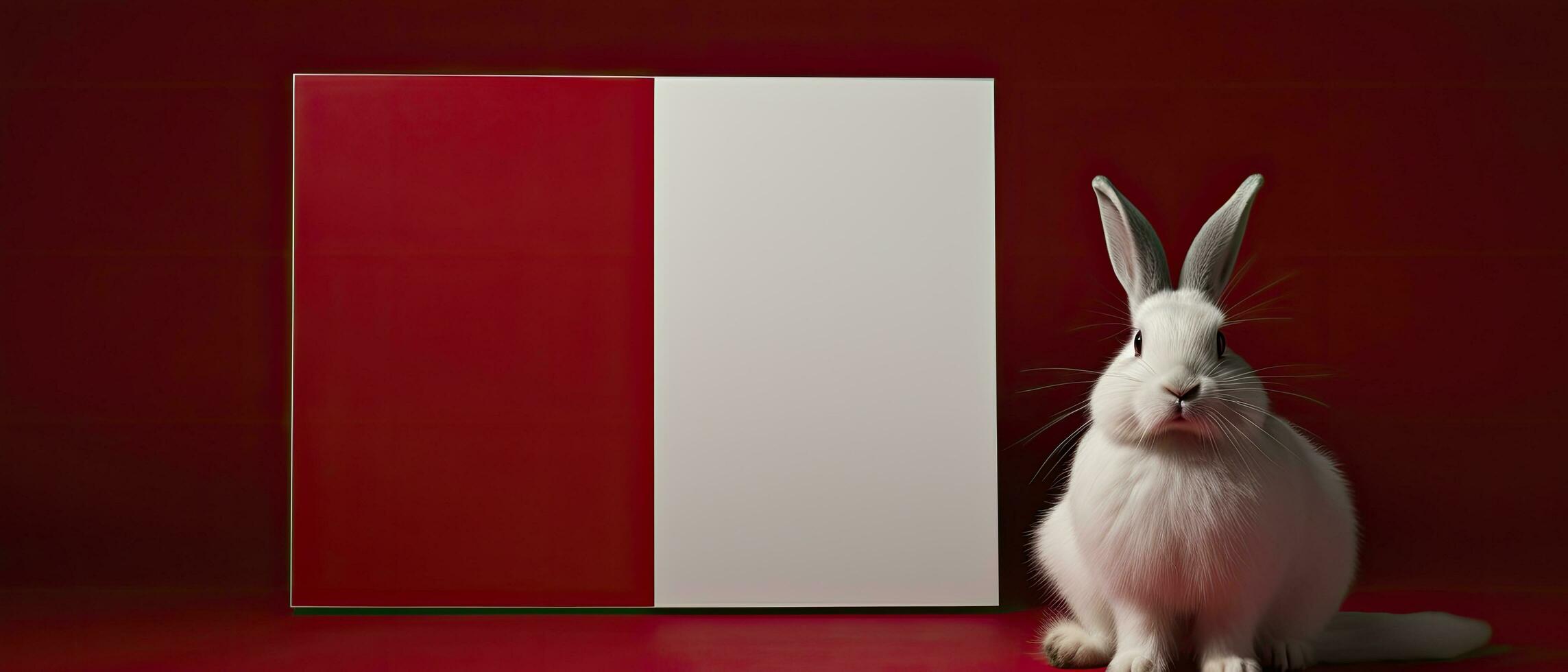 AI generated Symbol of the Chinese New Year of the rabbit. Happy Chinese New Year. photo