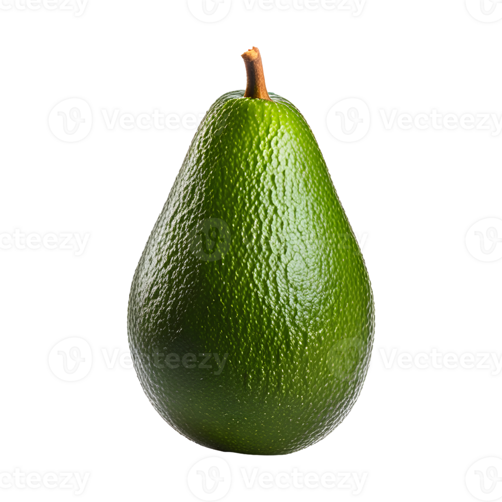 ai generato avocado isolato su trasparente sfondo png