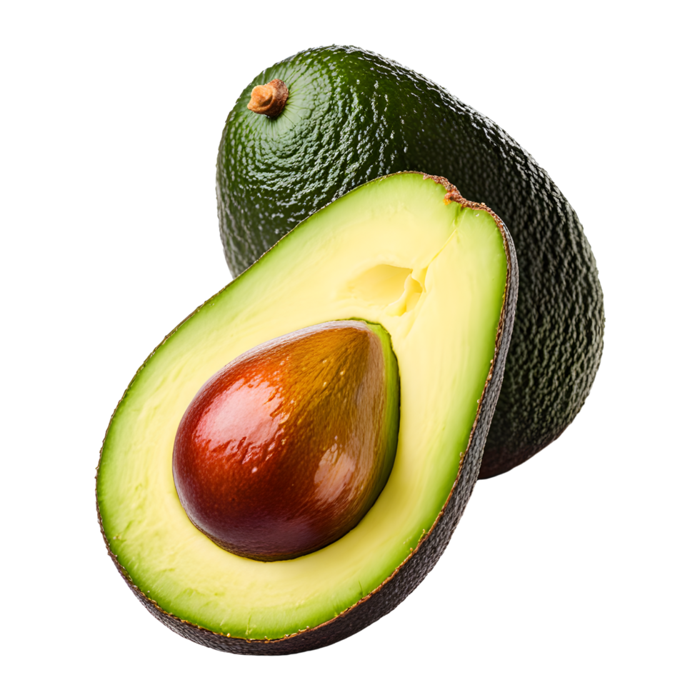 AI generated Avocado Isolated on Transparent Background png