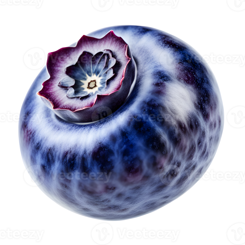 AI generated Blueberry Isolated on Transparent Background png