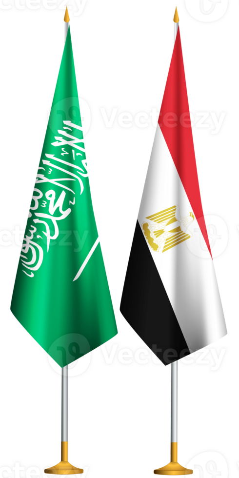 Ägypten, Saudi-Arabien Arabien Flaggen zusammen png