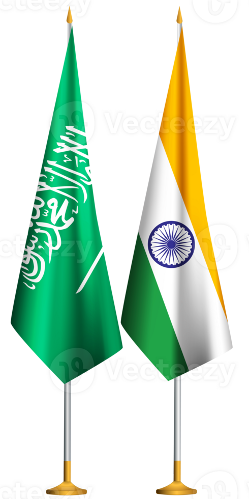 Indien, Saudi arabien flaggor tillsammans png