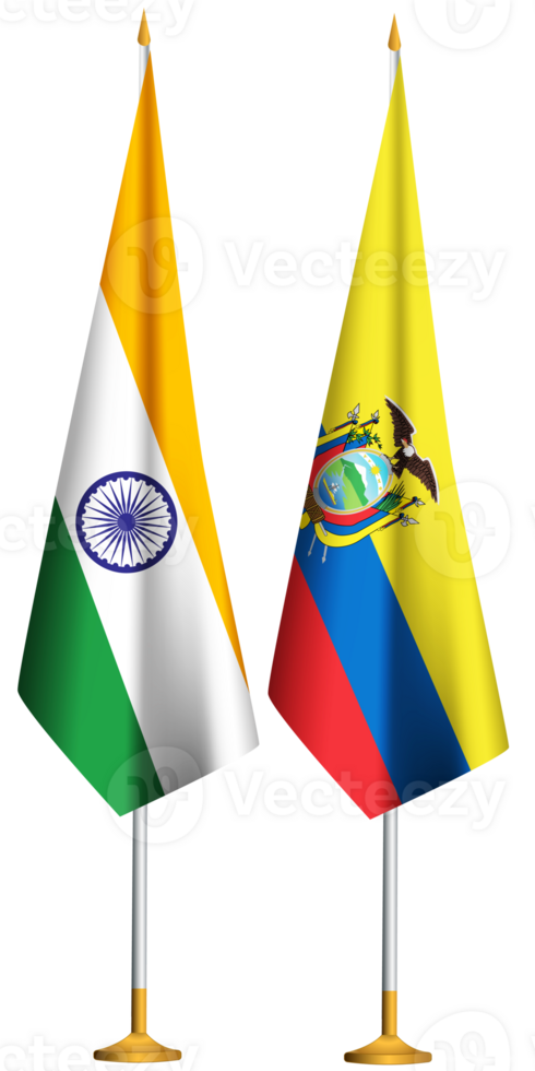 ecuador, indisk små tabell flaggor tillsammans png