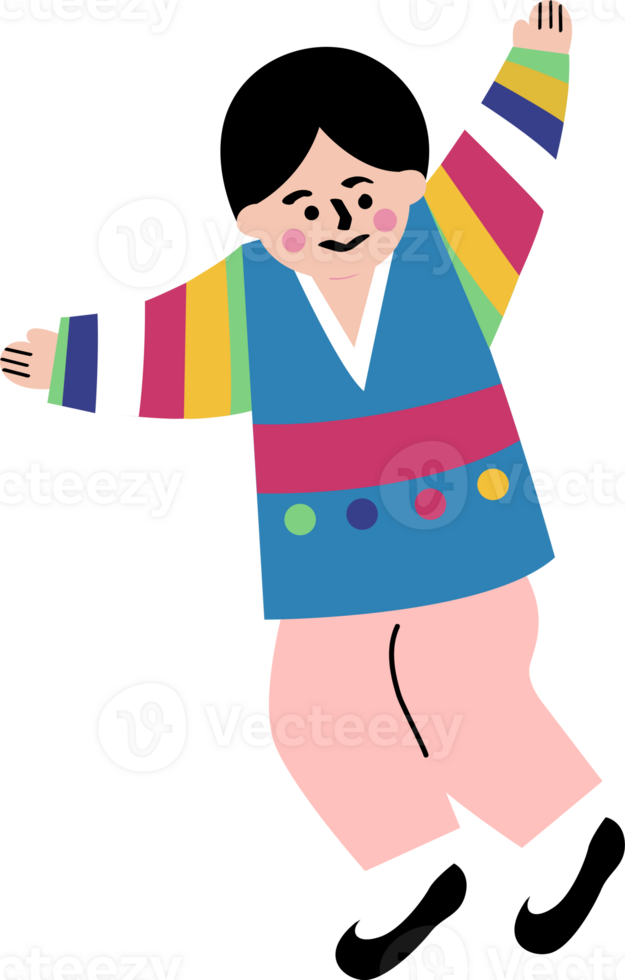 a cute boy is dancing png