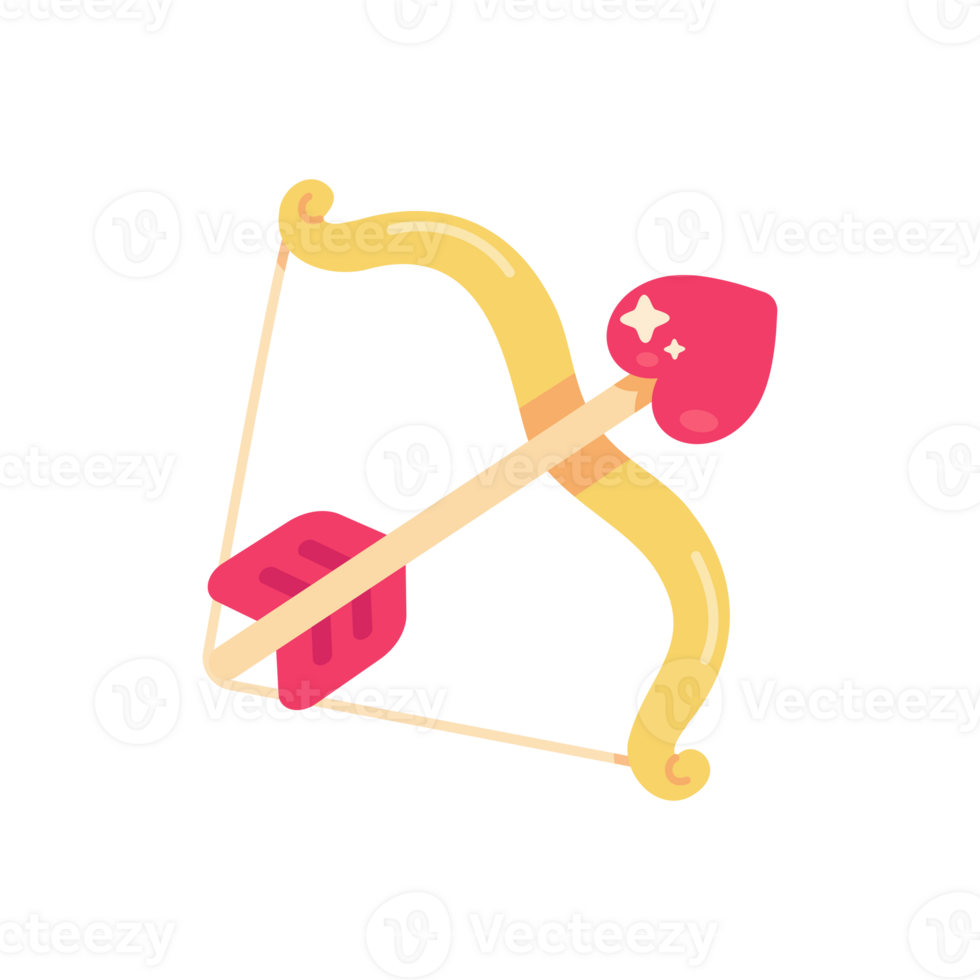 boog met pijl net zo hart voor het schieten Bij paren naar maken hen vallen in liefde Aan Valentijnsdag dag. png