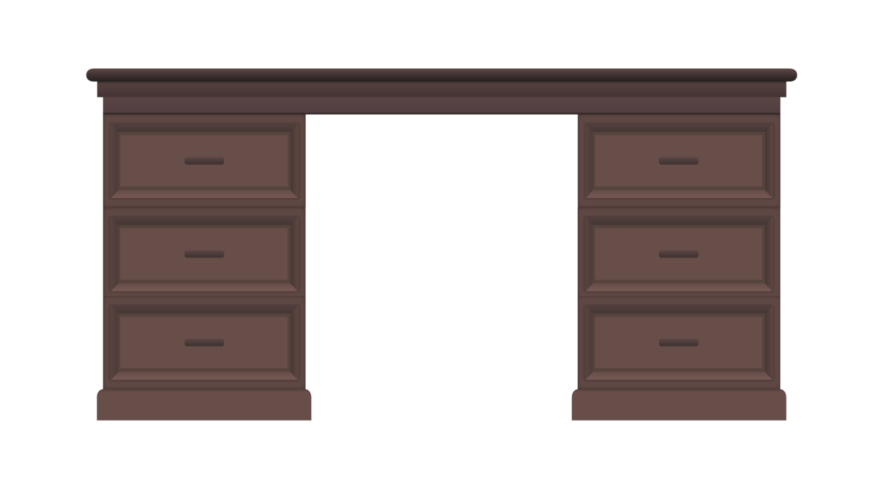 bruin bedrijf werken tafel Jaren 60 jaren 70 retro stijl huis interieur ontwerp png