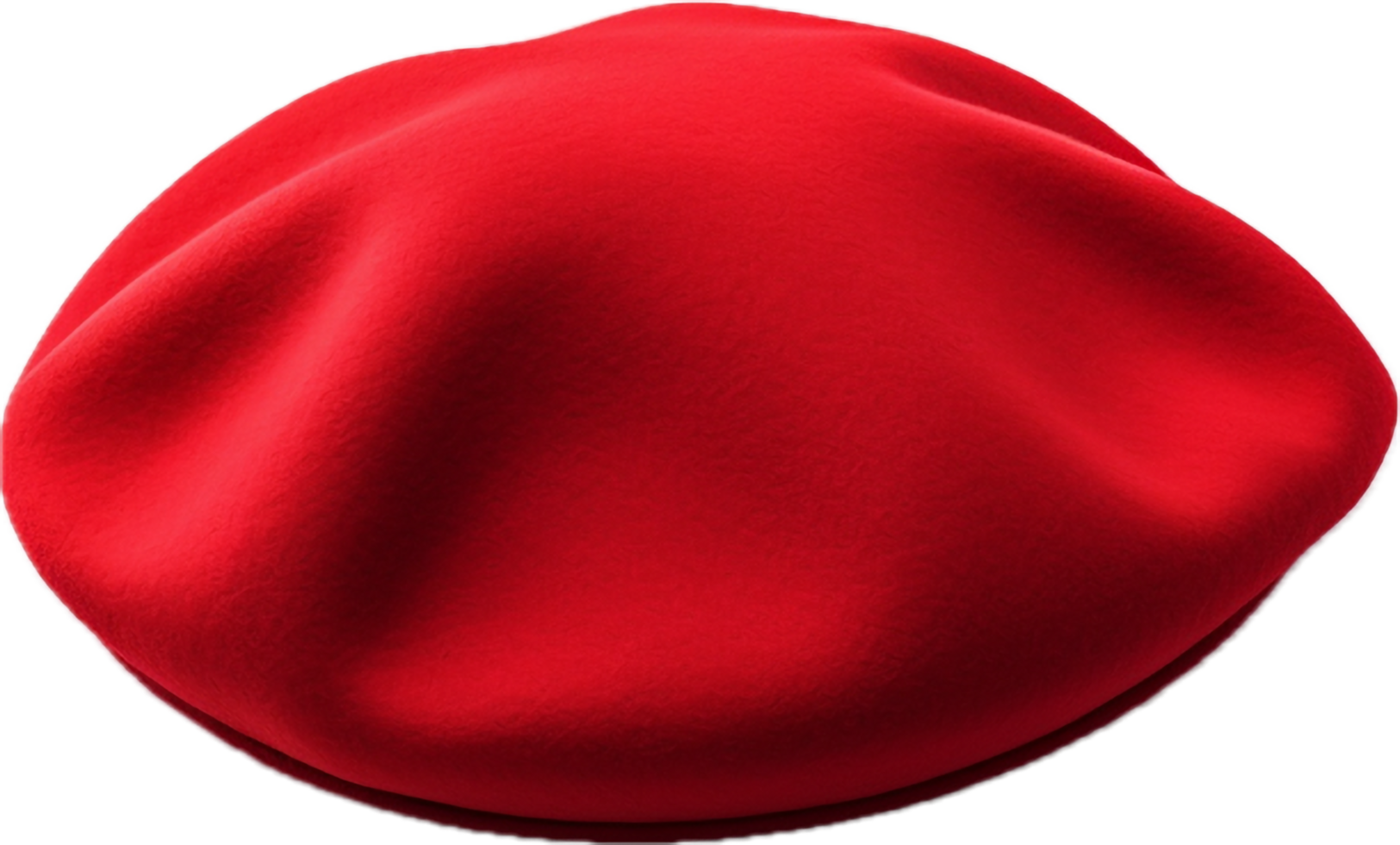 AI generated red french beret png