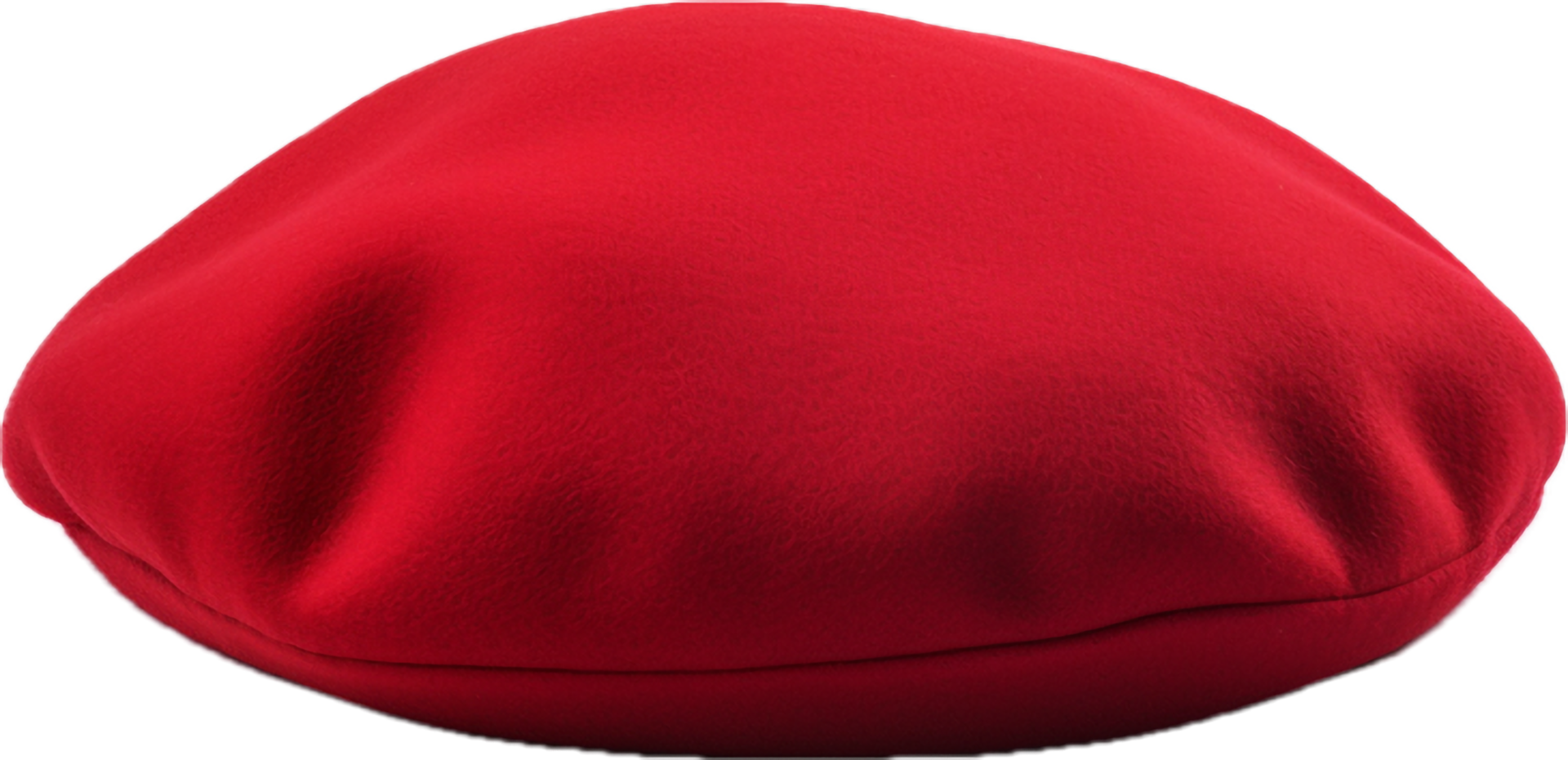 AI generated red french beret png