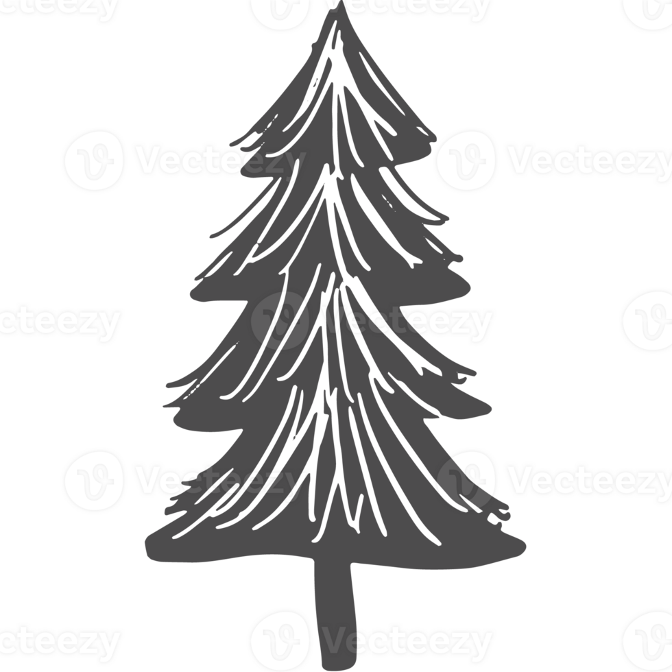 Sketche collection of woodland line png