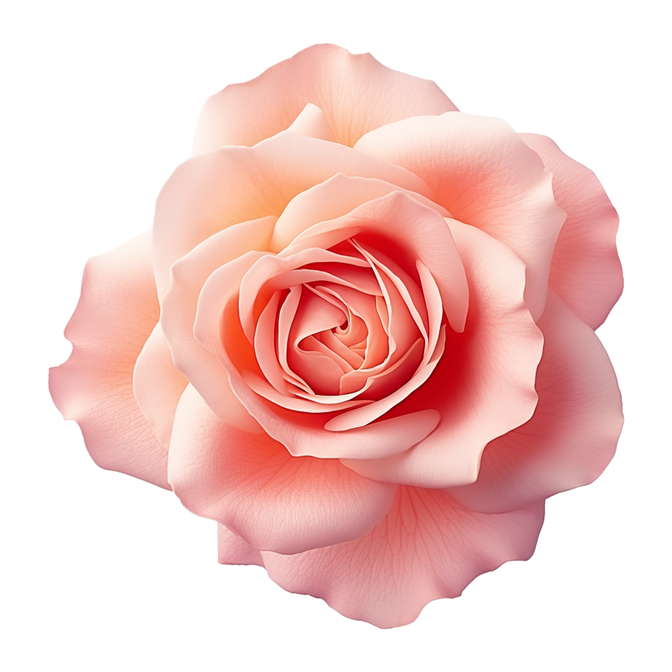 AI generated Red rose isolated on Transparent background png