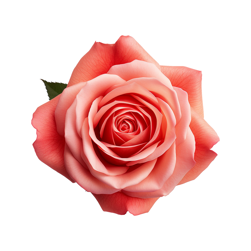 AI generated Red rose isolated on Transparent background png