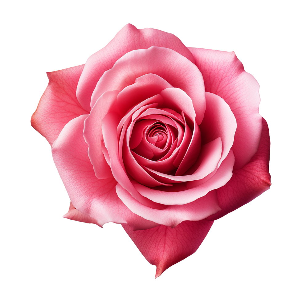 AI generated Red rose isolated on Transparent background png