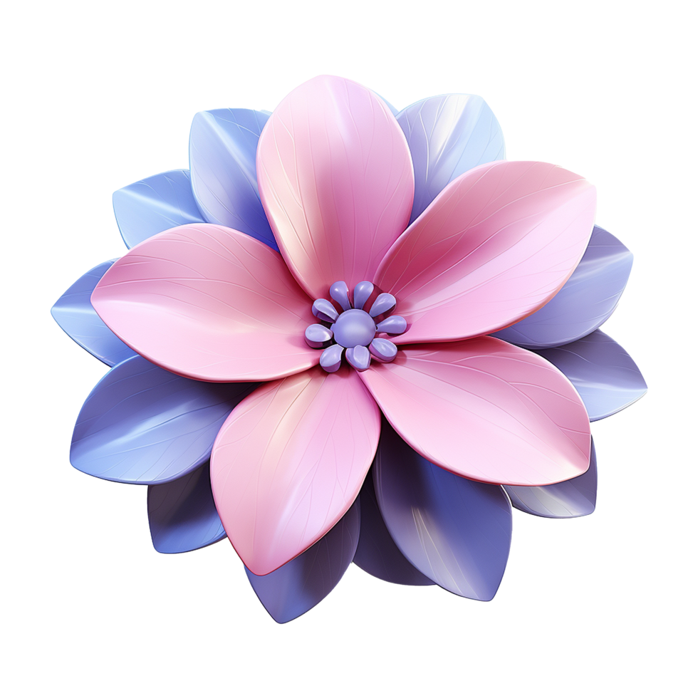 ai generiert Blume isoliert auf transparent Hintergrund png